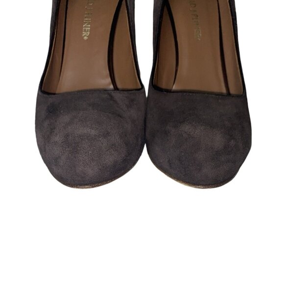 Donald J Pliner Brown Suede Snakeskin Dawn Pumps Heels Size 6 - Picture 5 of 11